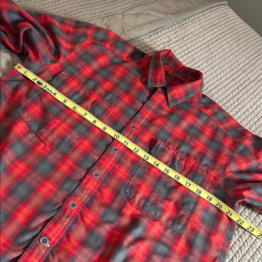 Simms Thermal Lined Plaid Button Front Plaid Shir… - image 12